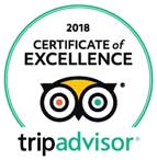 2018 Certificate of Excellence TripAdvisor Award Logo